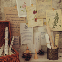 Vintage props old English paper Sheet music paper Photo background paper ins photo props photography shooting background paper