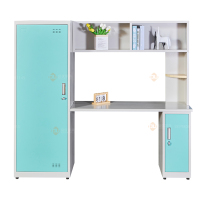 Iron Steel Childrens Room Learn Desk Book Cabinet Combination Rotary Students Household Computer Desk
