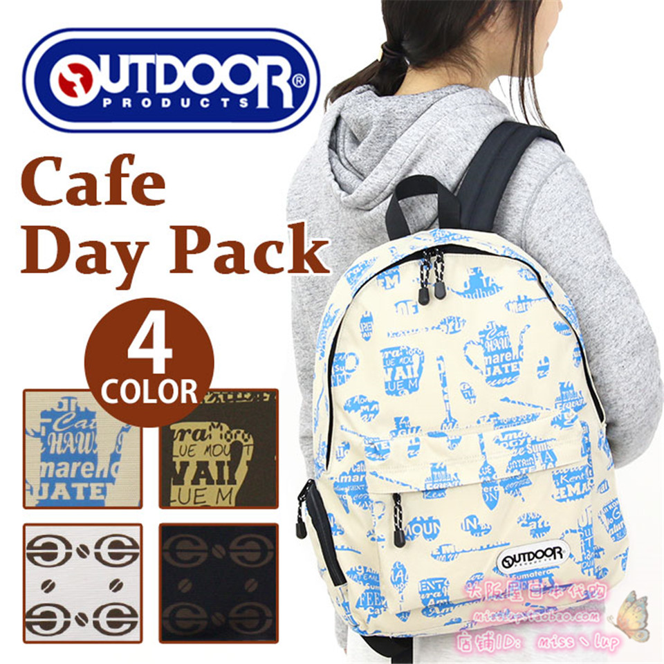 日本代购新款正品outdoor男女休闲字母印花双肩包潮流背包书包_不打折