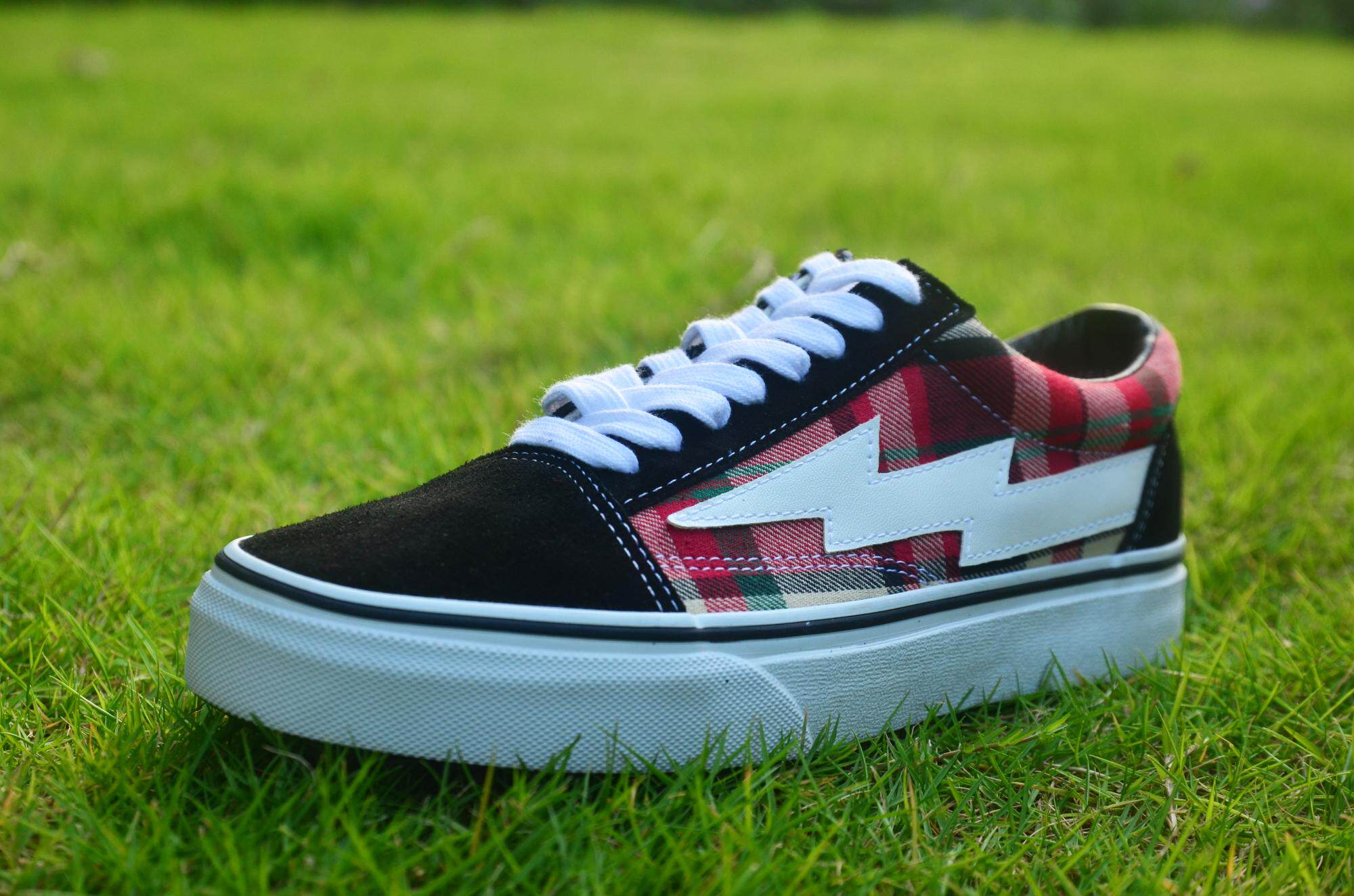 revenge x storm复仇风暴 闪电板鞋情侣帆布鞋低帮滑板鞋男潮鞋女