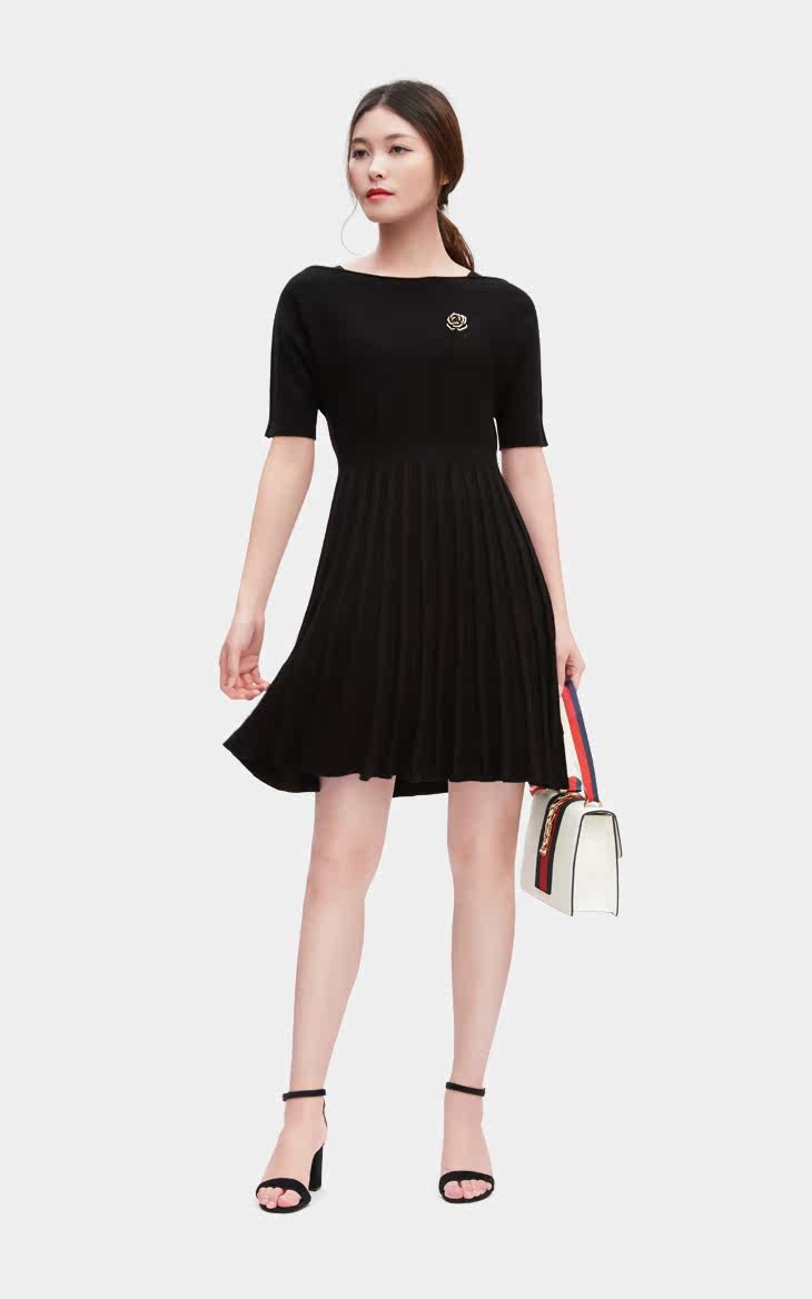 哥弟女装高腰无缝连衣裙a500002