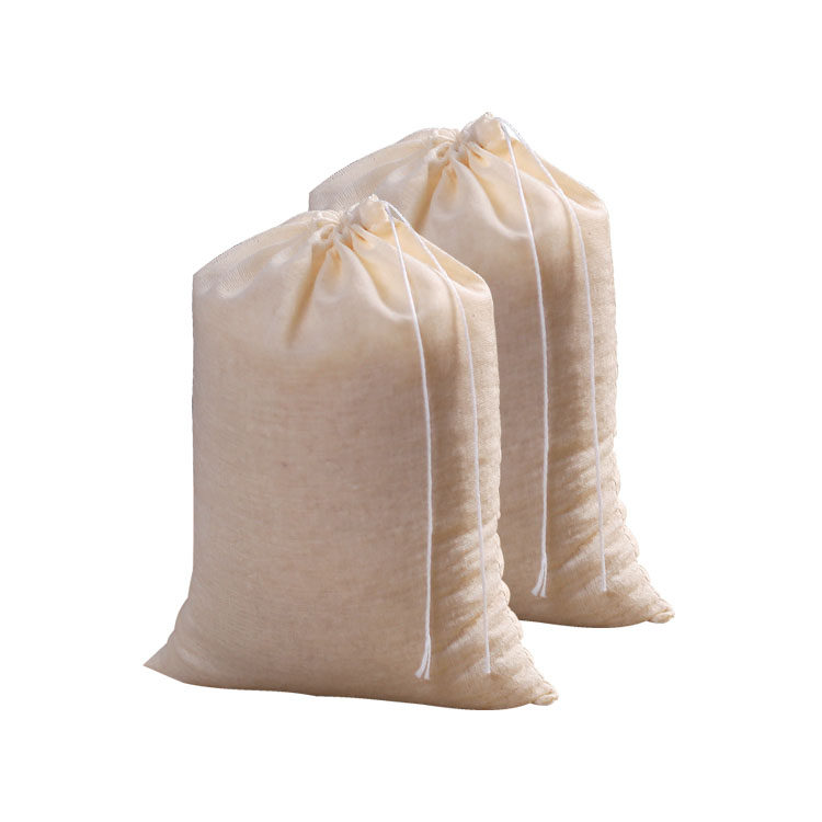 13*18cm抽线棉纱布袋子过滤隔渣调料卤料棉纱袋 煲汤中药包装布袋