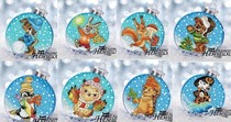 Cross embroidery file Animals in the bottle