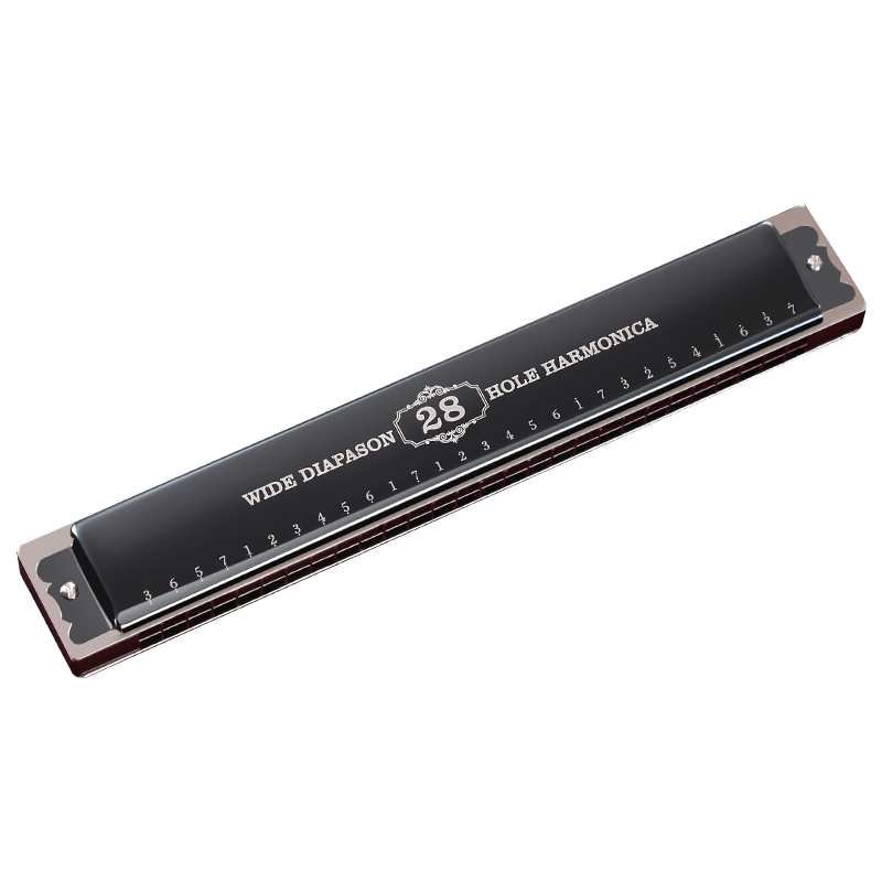 swan harmonica 28-hole advanced adult professional performance level beginners getting started students accent polyphonic c key instrument
