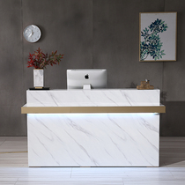 Bar counter cashier counter Clothing store Simple modern small light luxury womens clothing store Front desk reception desk corner