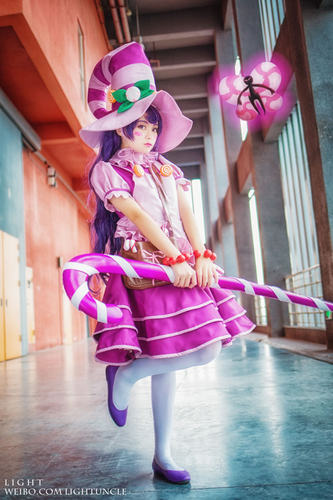 cos服装英雄联盟 lol 璐璐/露露 糖果女巫 cosplay服装现货_7折现价20