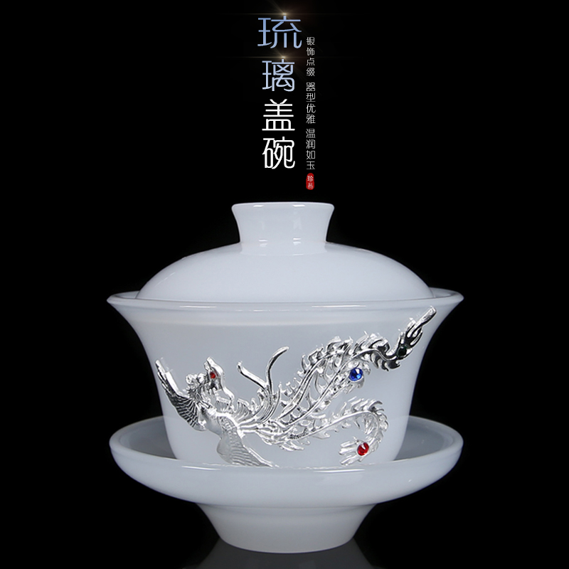 Coloured glaze jade porcelain transparent lid tureen coppering. As silver tea only three kung fu tea set hand catch a single blunt tea cups