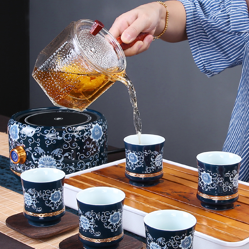Household boiling tea ware glass teapot black tea tea steamer electrothermal electric TaoLu boiled tea stove pu white tea teapot