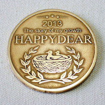 Personalized custom commemorative coin commemorative medal Bronze commemorative badge Personalized gift