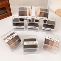 Leather band rubber band Female Head Children Hairband hair rope head rope hair simple black ponytail adult rope rubber ring