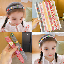 Velcro hair hoop female broken hair bangs childrens artifact magic stickers headgear hair hair band summer Net red pop