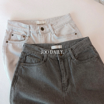 (Spot second) Joo Korea plus velvet loose casual jeans 2color sml D