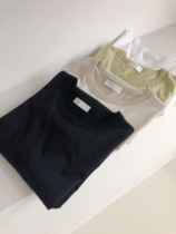 (Spot second) Joo Korea Joker thin round neck mercerized cotton short sleeve T-shirt 4color D