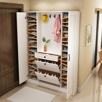 Ultra-thin shoe cabinet entrance household door storage door integrated wall Simple modern living room Light luxury foyer cabinet