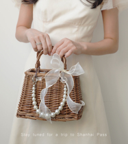 Retro hand gift female bridesmaid best man Wedding high-end light luxury return handbag to send girlfriends and sisters practical gifts