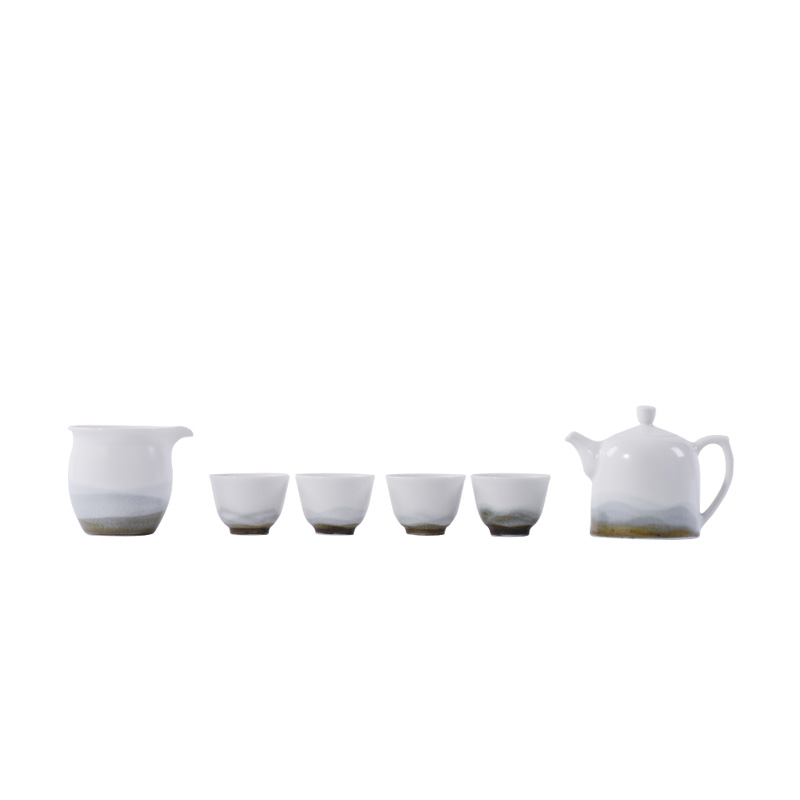 Creative Japanese contracted and I Chinese style small zealand-based scenic mountains between tea sets household jingdezhen ceramic kunfu tea