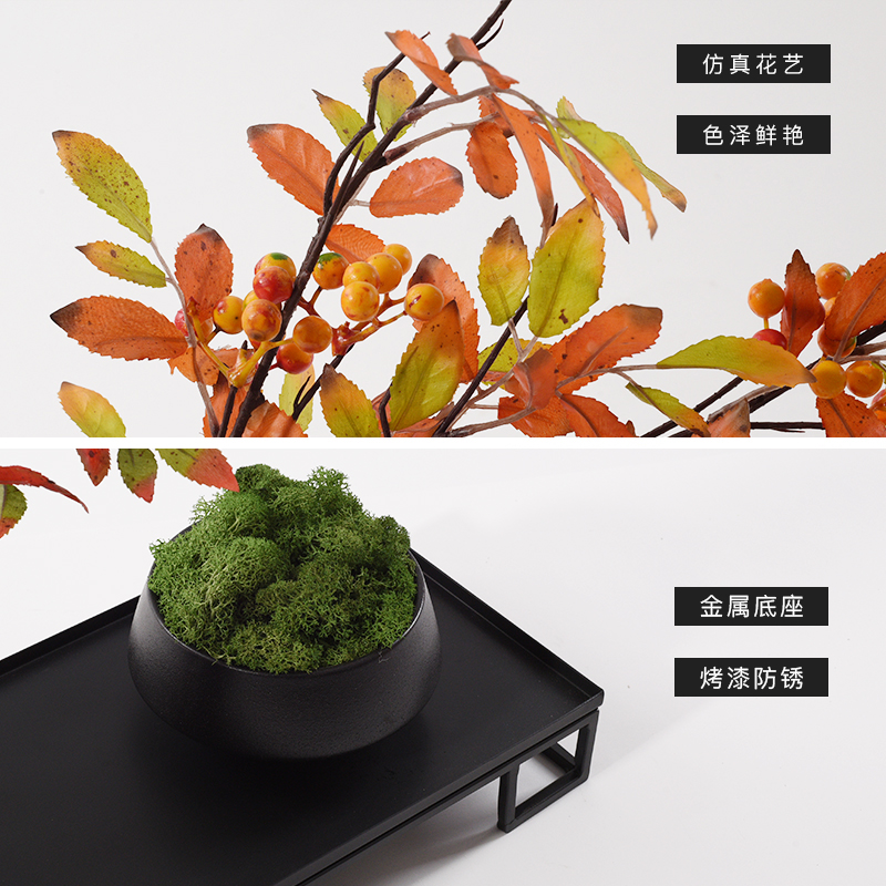 Simulation flower miniascape of the sitting room porch ceramic household designers green plant furnishing articles new Chinese zen soft decoration