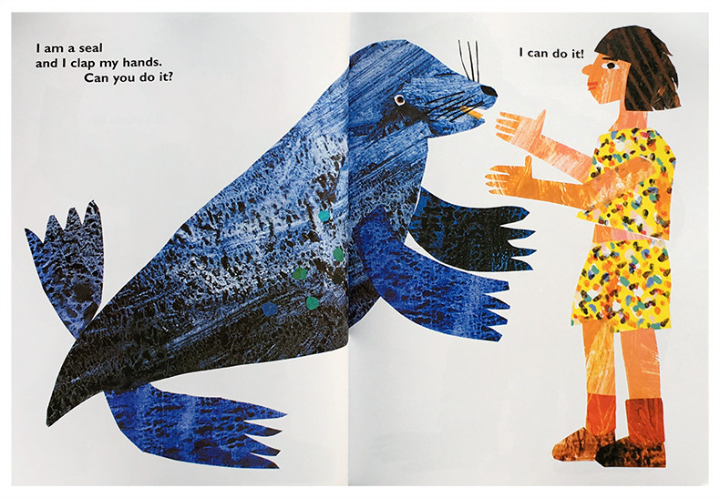 名家艾瑞·卡尔 from head to toe 从头到脚【大开】英文原版绘本