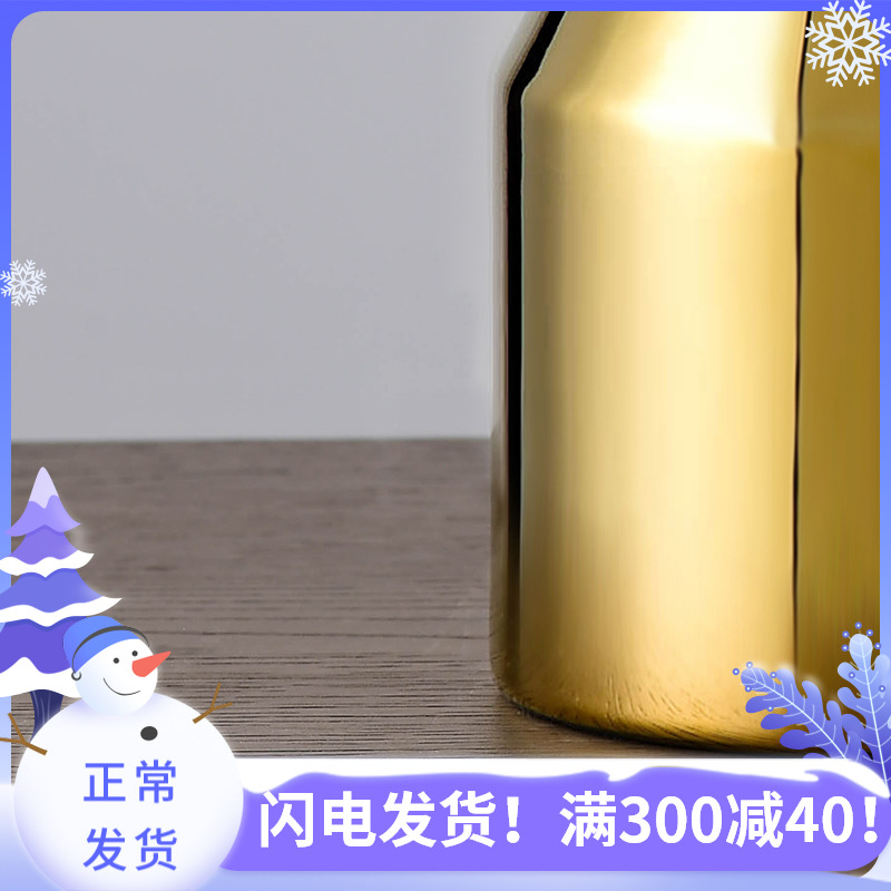 Sitting room light cubic European - style key-2 luxury gold ceramic vase furnishing articles hotel between example TV ark, soft decoration