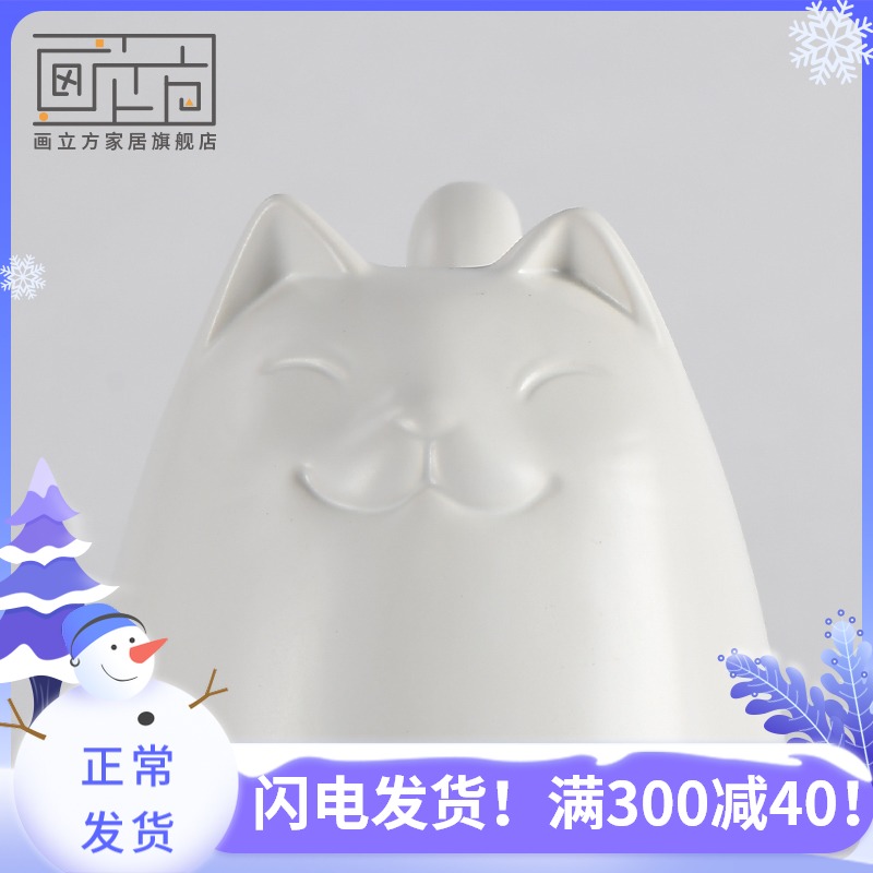 Picture cube Nordic contracted ceramic cat furnishing articles I sitting room decoration home decoration creative arts and crafts