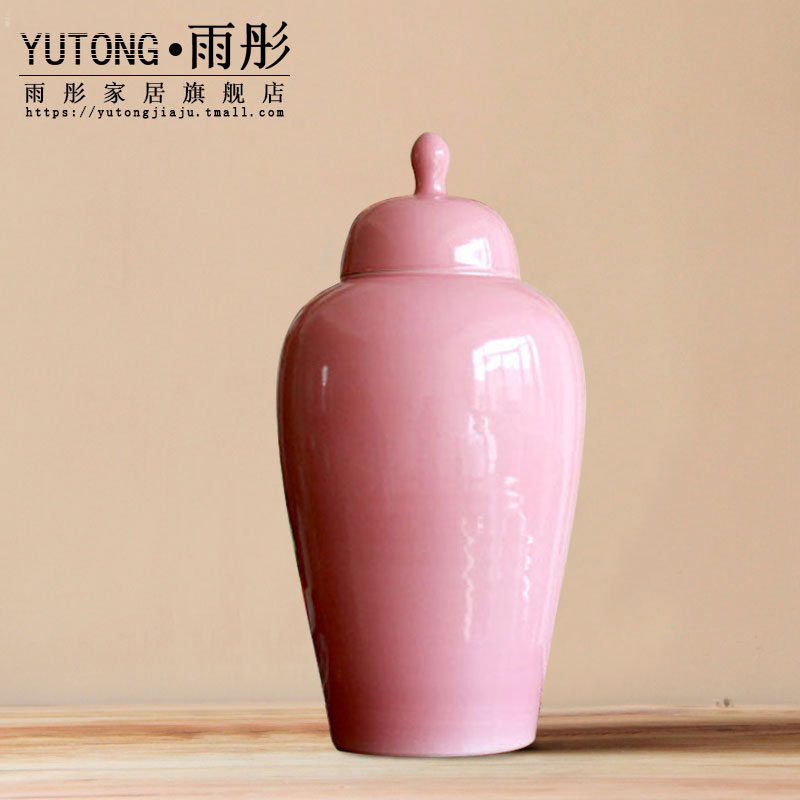 Opens to booking a soft outfit home storage tank model of jingdezhen ceramics red piece of classic adornment furnishing articles ceramics