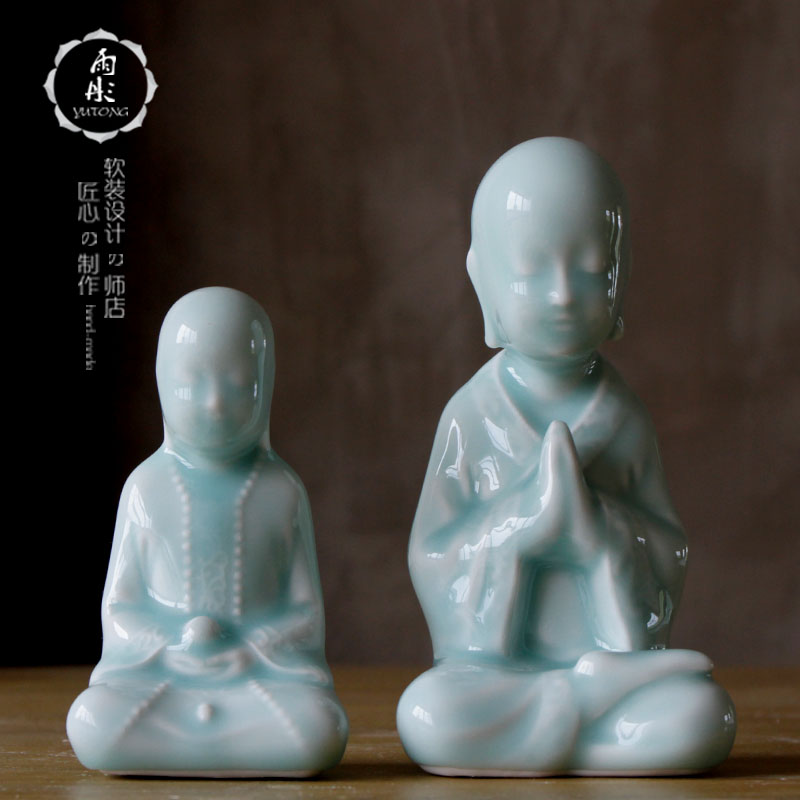 Rain tong home | jingdezhen ceramics manual shadow celadon household decorative furnishing articles anddrunkenness ceramic decoration process