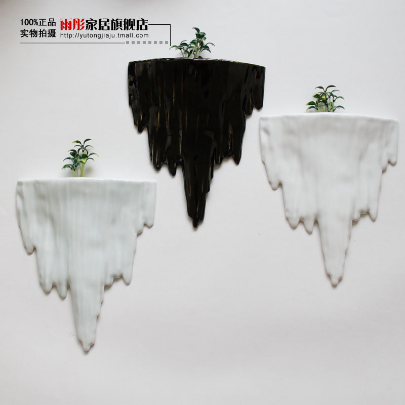 Rain tong home | checking porcelain of jingdezhen ceramics space hanging furnishing articles rockery wall act the role ofing household porcelain