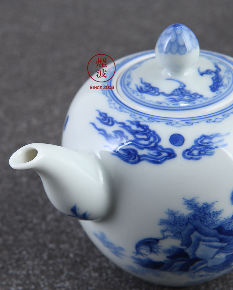 Jingdezhen ancient jun made the anakims; Roll lesser RuanDingRong autumn cloud to city lesser CiHu teapot