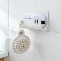 Set of set up to hang one-piece hanger free of punch Kitchen Fridge Bathroom Hook 3M glue wall-mounted adhesive hanger