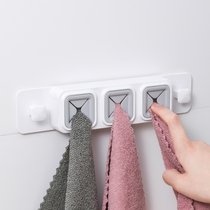 Perforated Kitchen Finishing Triple Holes Towel Stopper Containing Towel Clip Plastic Towel Containing Stopper Towel Hook Clips