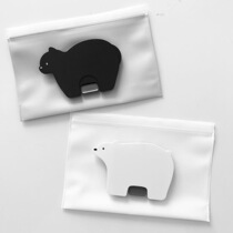 Doubled preferable wet tissue replacement with bag Arctic bear wet towel cover paper towel press cover extraction wet towel bag