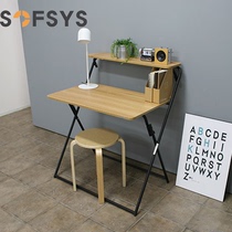 Outdoor portable stall folding table Home computer desk Office desk Desk Study desk Folding desk Small square table