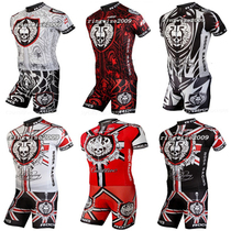 2018 Summer Cycling Tour de France Skull ROCK RACING Riding Suit Short Sleeve Set