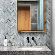 Glass mirror Dali stone mosaic Nordic bathroom tile toilet kitchen brick hotel background wall tiles