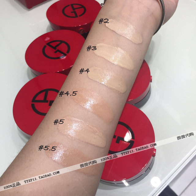 Armani Red Cushion Essence Liquid Foundation Concealer Powder Core ທົດແທນສໍາລັບການຜະສົມຜະສານ Concealer ຜິວຫນັງທີ່ມີຄວາມຊຸ່ມຊື່ນ, ຄວບຄຸມຄວາມມັນຍາວນານ