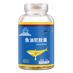 【拍2瓶发4瓶】金奥力鱼油软胶囊100粒 可搭配大豆磷脂软胶囊