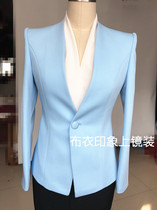 Commoner impression Tailor-made female host photogenic announcer art candidate interview small suit QB8114