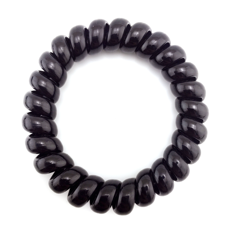 韩版饰品电话线发圈波浪发圈扎头发绳橡皮筋头