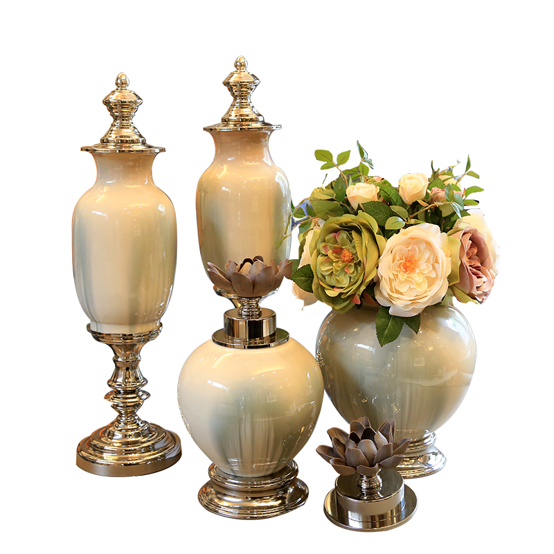 The New Chinese vases, ceramic furnishing articles household act the role ofing is tasted European living room TV cabinet table decorations porch desktop decoration