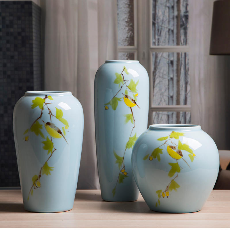 Jingdezhen ceramic vases, new Chinese style household act the role ofing is tasted furnishing articles living room table porcelain office decoration ceramic bottle