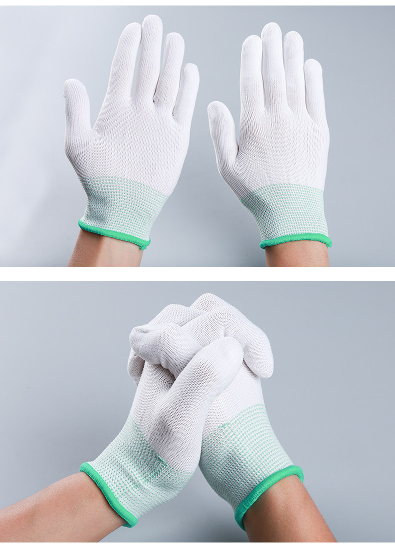薄款尼龙线手套劳保耐磨弹力透气无尘工作业防晒干活劳动开车男女