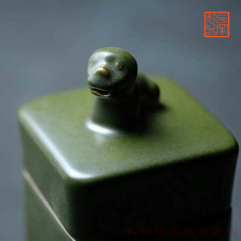 Offered home - cooked ju long up controller glaze at the end of the tea caddy fixings jingdezhen manual Chinese style household ceramic seal POTS