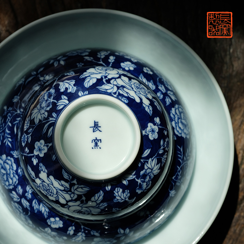 Offered home - cooked ju long up controller hand - made porcelain white flowers breakfast or bowl of jingdezhen porcelain tableware by hand