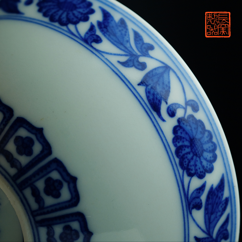 Offered home - cooked ju long pattern of yongzheng hand - made porcelain treasure phase of up controller copy lying foot cup of archaize of jingdezhen tea service