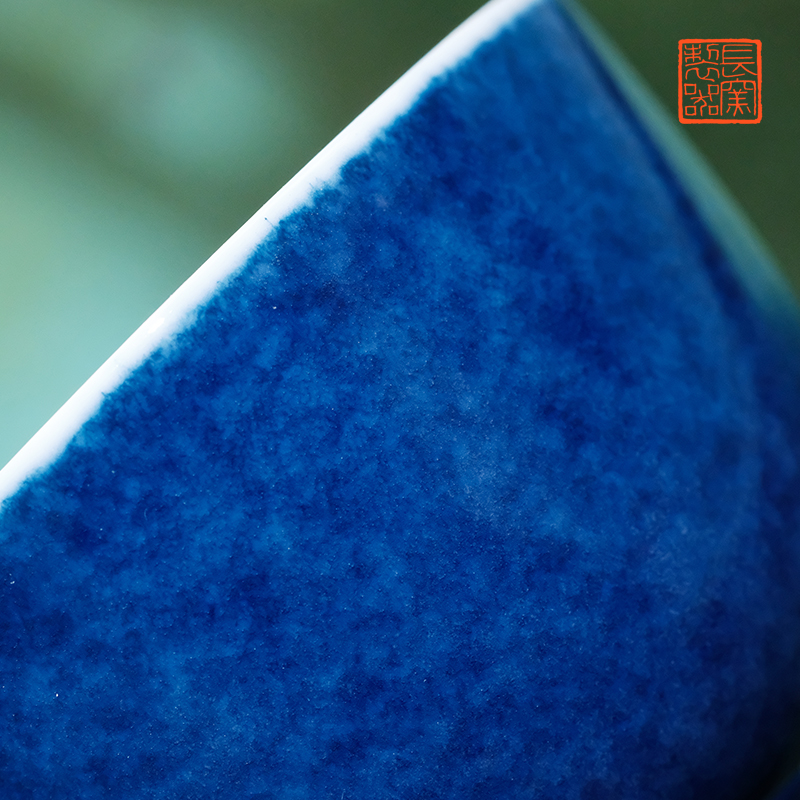 Offered home - cooked ju long up controller spilled maintain taste a cup of jingdezhen blue view of pure hand - made master cup of tea