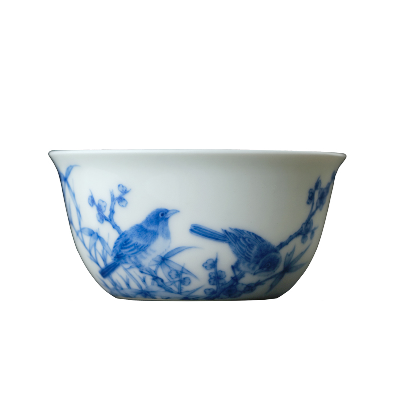 Offered home - cooked long up in jingdezhen blue and white flowers lie fa cup making those yongzheng manual master cup of tea