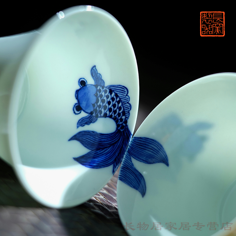 Marriage offered home - cooked at flavour hand - made porcelain tea set of jingdezhen pure manual fair cup a cup of tea cups