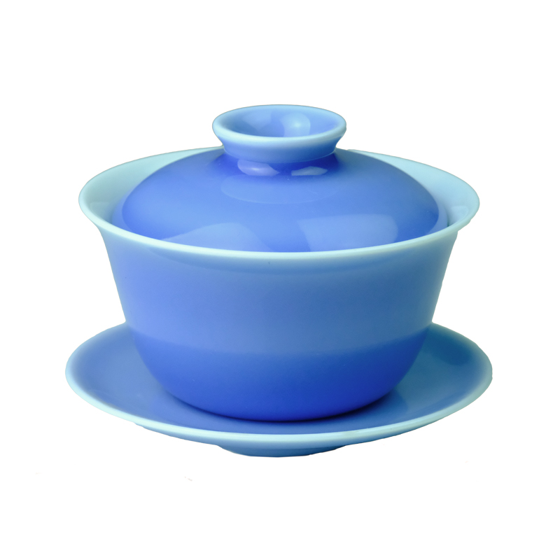 Offered home - cooked ju long up controller shamrock glaze tureen jingdezhen pure manual archaize ceramic tea tea bowl