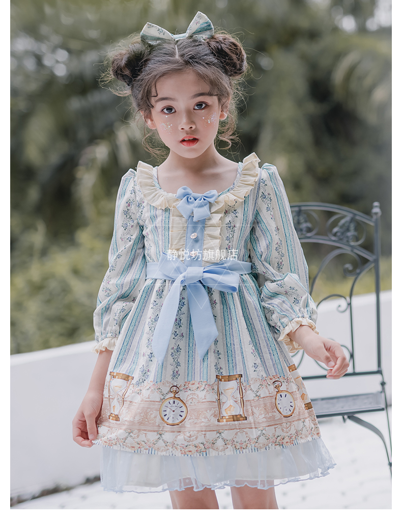 包邮原创西班牙儿童洛丽塔童装lolita洋装萝莉塔女童长袖op连衣裙