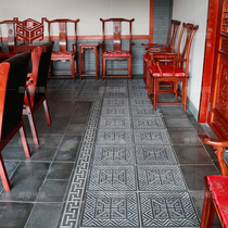 Tang Ding antique brick blue brick back line background wall decoration wall skirting line top line New Chinese door frame edge line